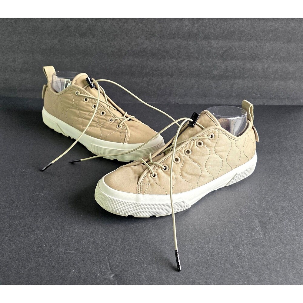 SUPERGA 2625 Tank Quilted Nylon Sneakers Women's 9 40 Khaki Anthropologie